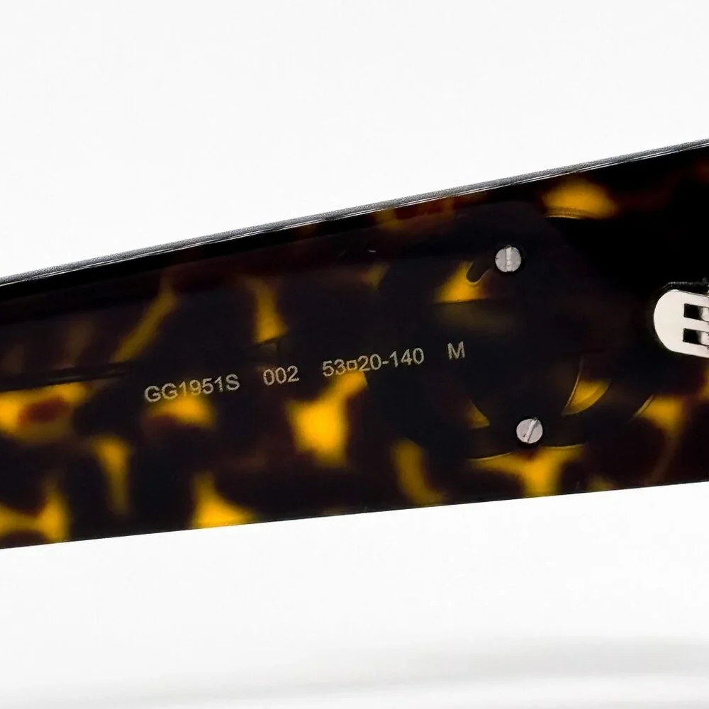 NEW GUCCI SUNGLASSES HAVANA BROWN WOMEN CAT EYE EYEWEAR GUCCI GG1951S 002 - Picture 9 of 11